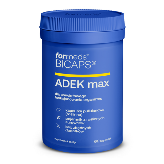 BICAPS ADEK Max - witaminy ADEK 4000 kapsułki, tabletki