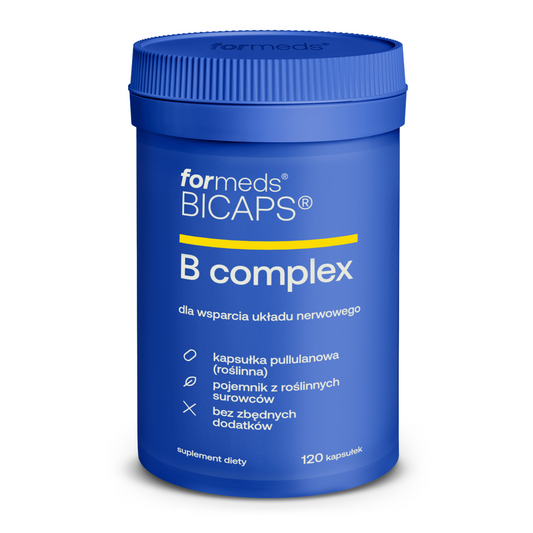 BICAPS B Complex - kompleks witamin B, tabletki, kapsułki