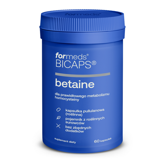 BICAPS Betaine - betaina HCL na refluks, kapsułki, tabletki