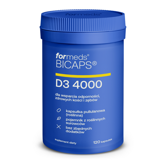 BICAPS D3 4000 - witamina D3 4000 jednostek, tabletki, kapsułki
