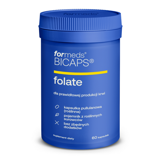 BICAPS Folate - L-Metylofolian wapnia tabletki, kapsułki