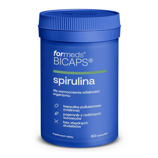 BICAPS Spirulina - spirulina hawajska (Arthrospira Platensis) tabletki, kapsułki