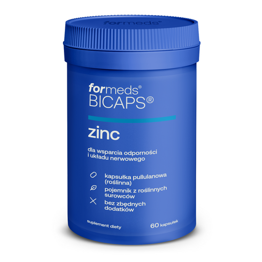 suplement BICAPS Zinc - cynk + miedź tabletki, kapsułki