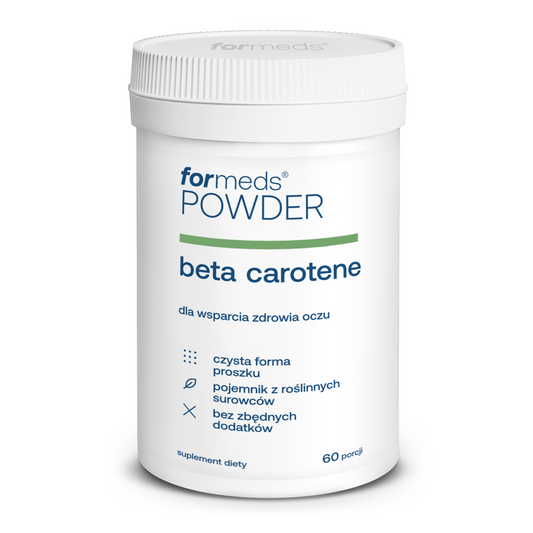 suplement powder Beta Carotene - naturalny beta-karoten 15 mg w proszku