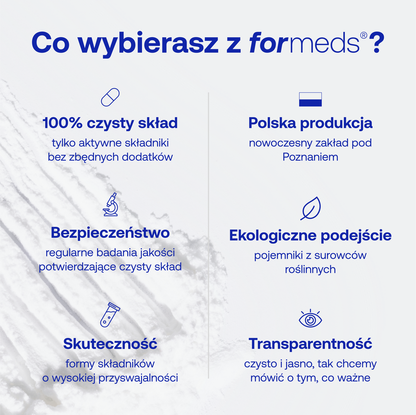 infografika Co wybierasz z formeds?