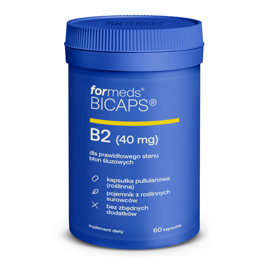 suplement BICAPS B2 - witamina B2 tabletki, kapsułki