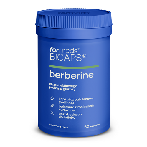 suplement BICAPS Berberine - berberyna HCL 500 mg, tabletki, kapsułki