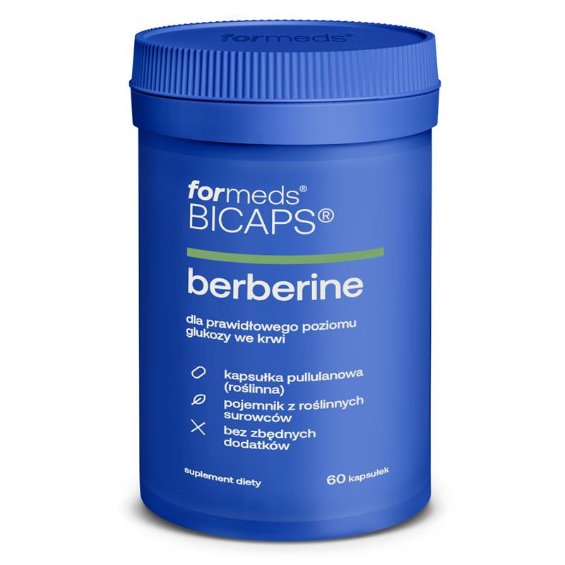 suplement BICAPS Berberine - berberyna HCL 500 mg, tabletki, kapsułki