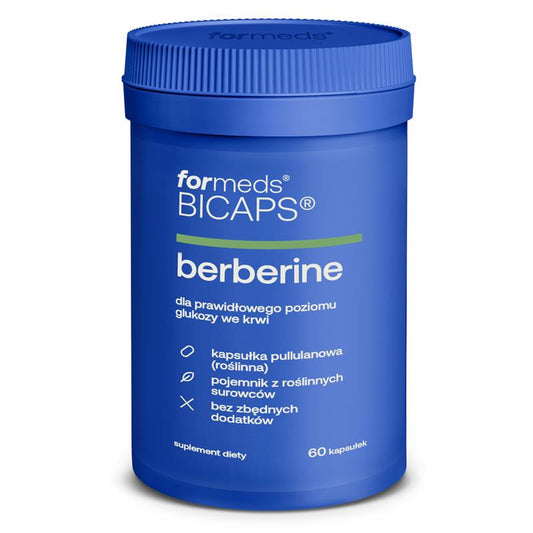 suplement BICAPS Berberine - berberyna HCL 500 mg, tabletki, kapsułki