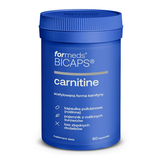 BICAPS Carnitine 60 - N-acetyl L-karnityny, tabletki, kapsułki