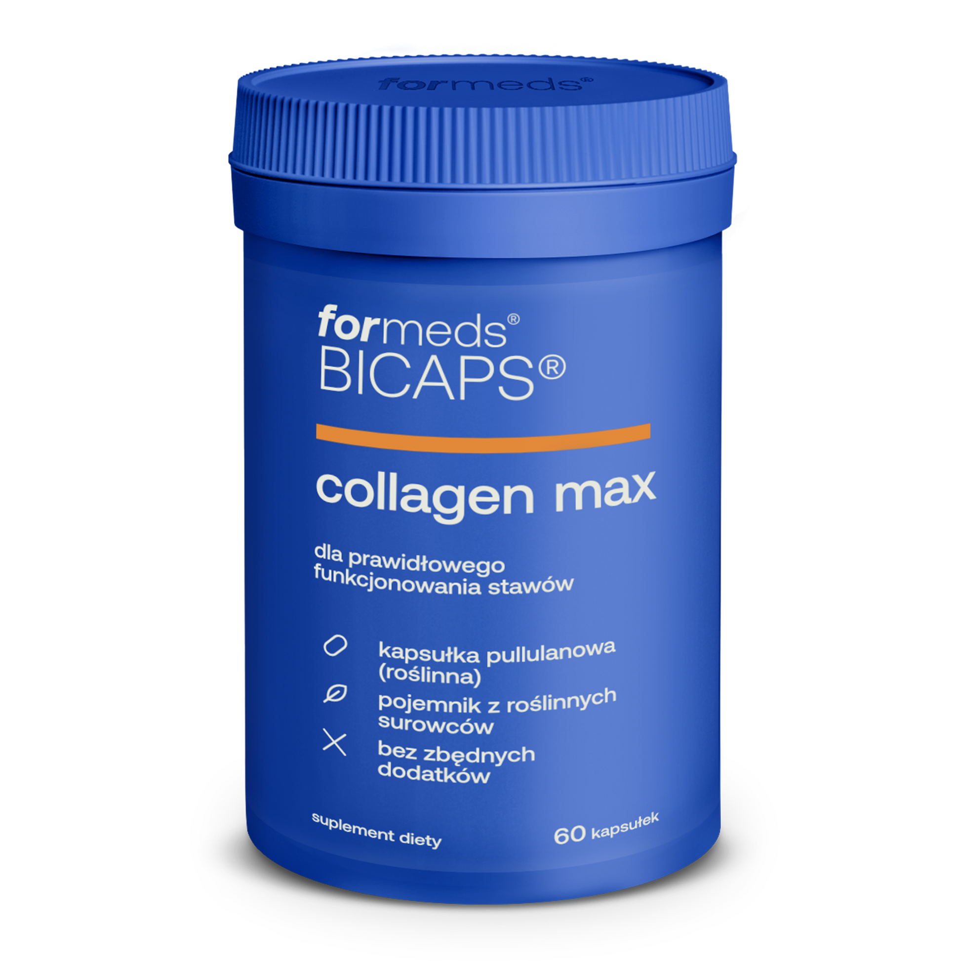 BICAPS Collagen Max - kolagen + kwas hialuronowy + witamina C, tabletki, kapsułki