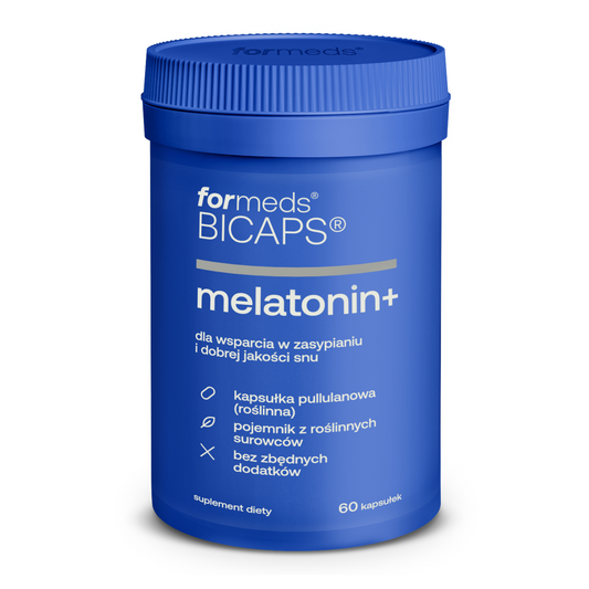 BICAPS Melatonin+ - melatonina na sen 3 mg, tabletki, kapsułki