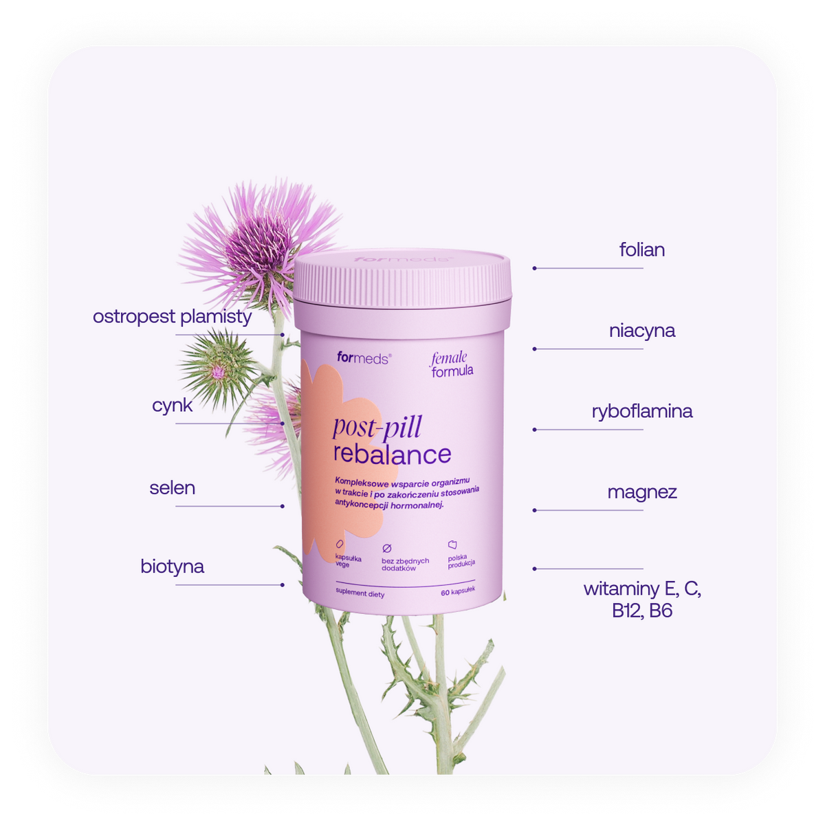 female formula post-pill rebalance