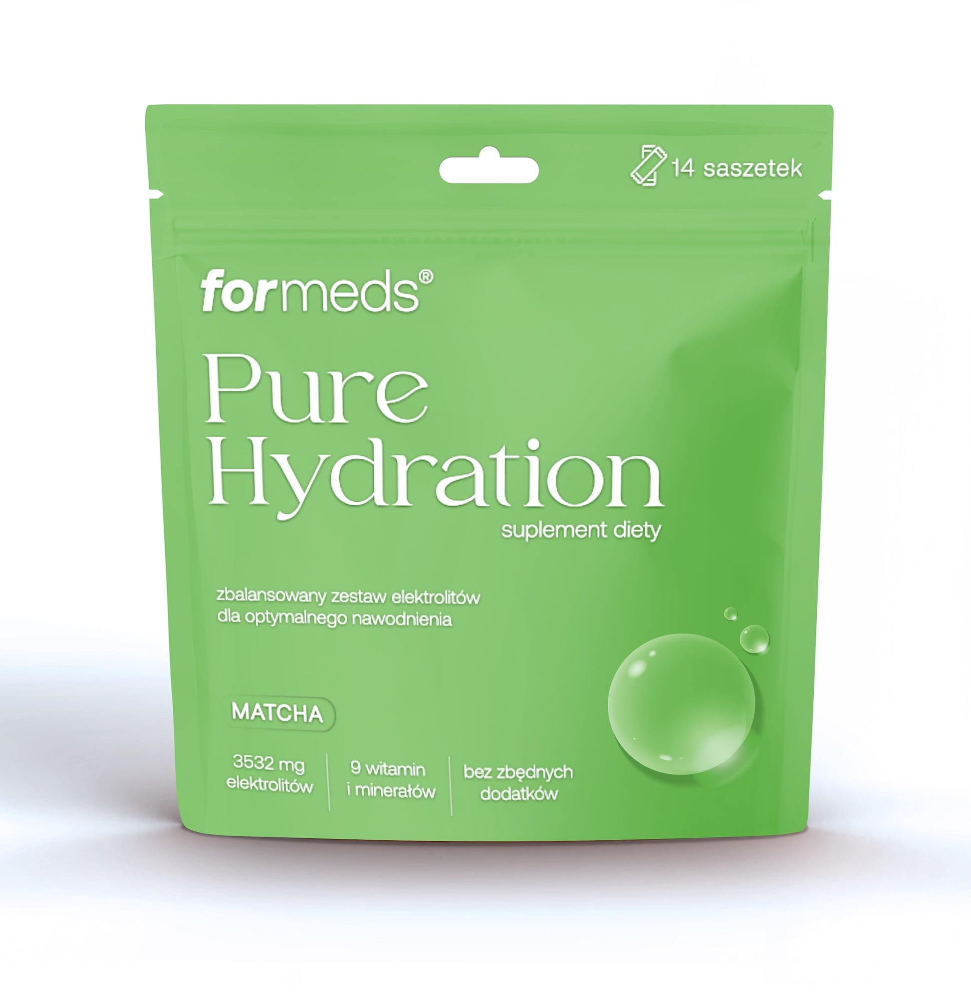 Pure Hydration elektrolity w proszku - smak matcha