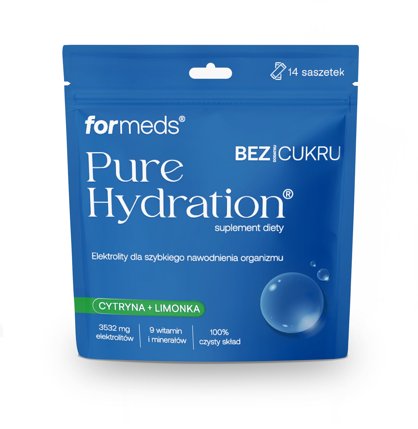 Pure Hydration bez dodatku cukru Cytryna + Limonka