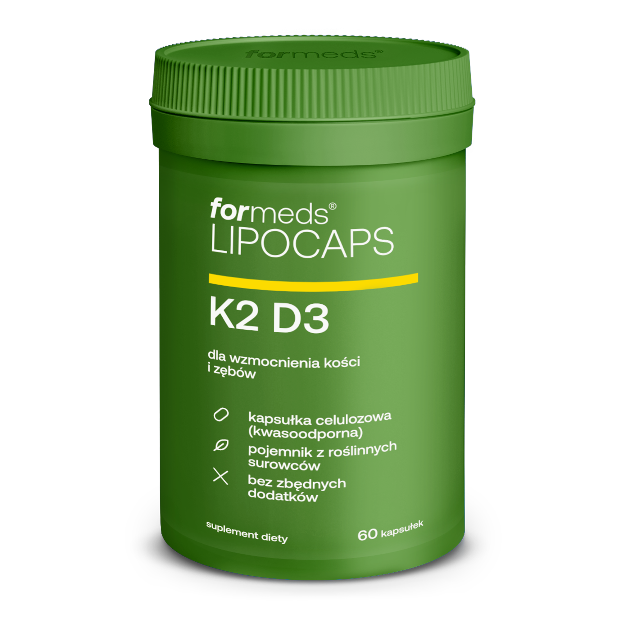 LIPOCAPS K2D3 60 Kapsułek - Liposomalna Witamina D3 + K2 – Formeds.pl