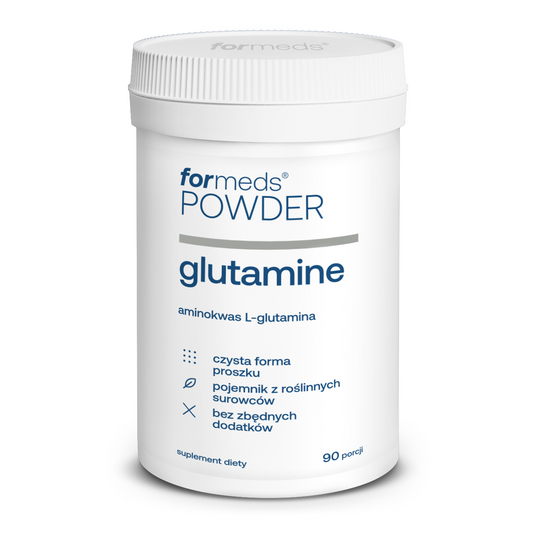 POWDER Glutamine - L-Glutamina w proszku na jelita i na sen