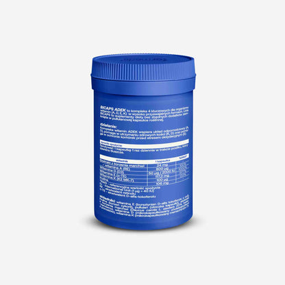 BICAPS ADEK -etykieta produktu