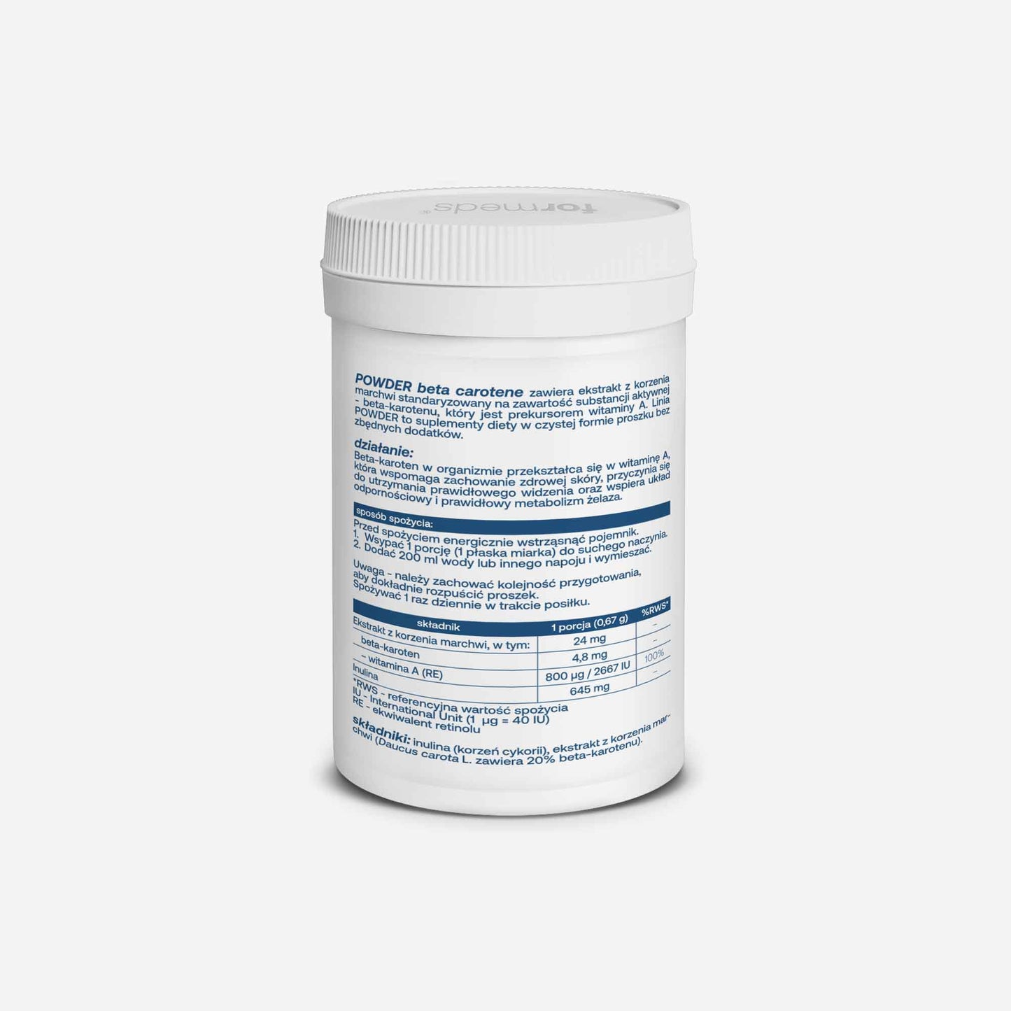 POWDER beta carotene